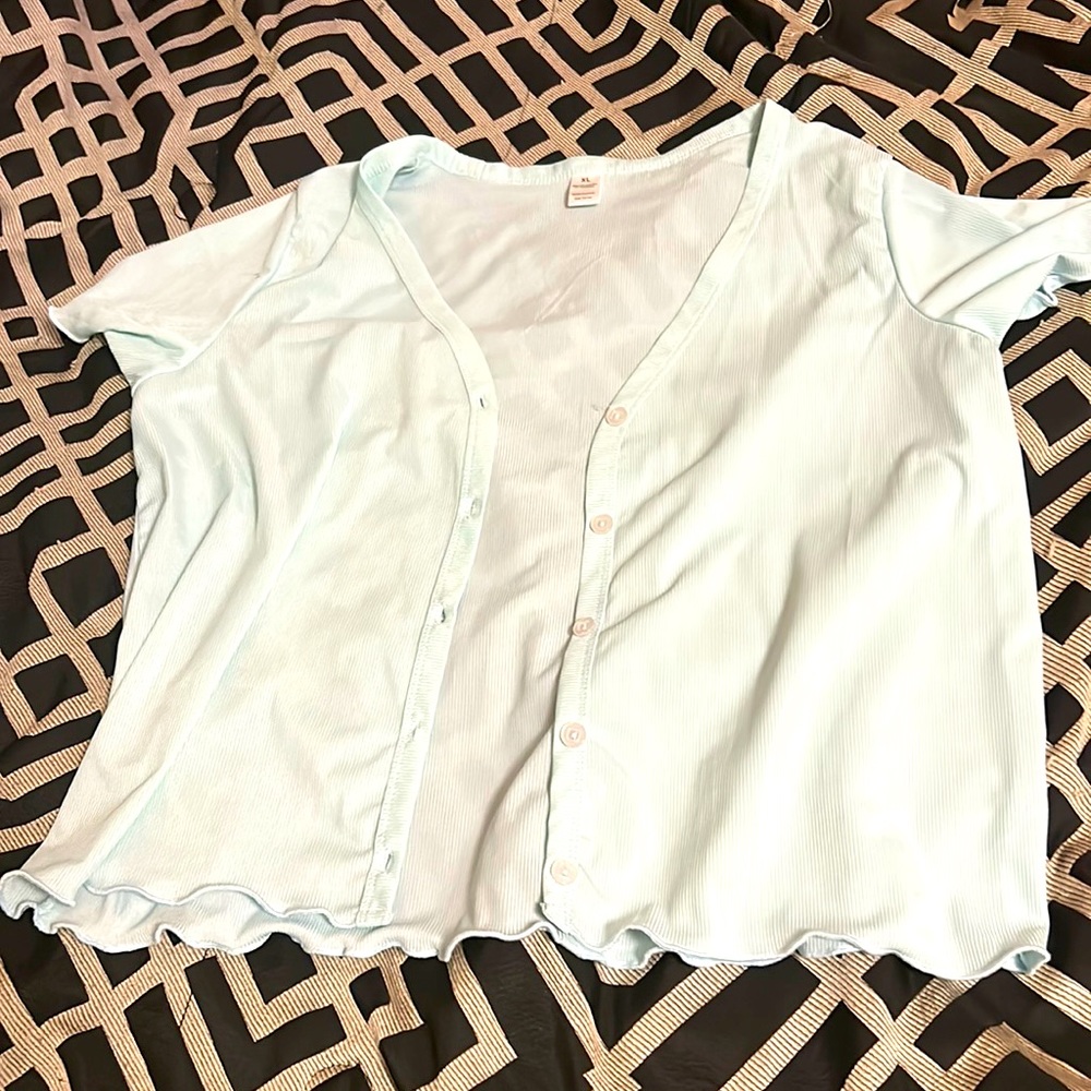 Baby blue cropped summer jacket’s!